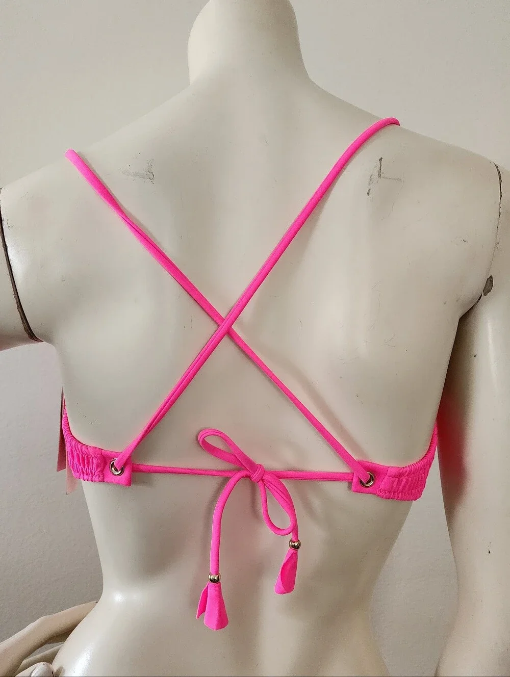 Victoria's Secret Bikini Top Women's M Pink NEW